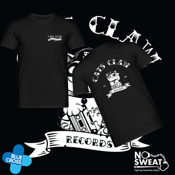 pirate cat t shirt front/back print (all profit goes to blue cross animal charity)